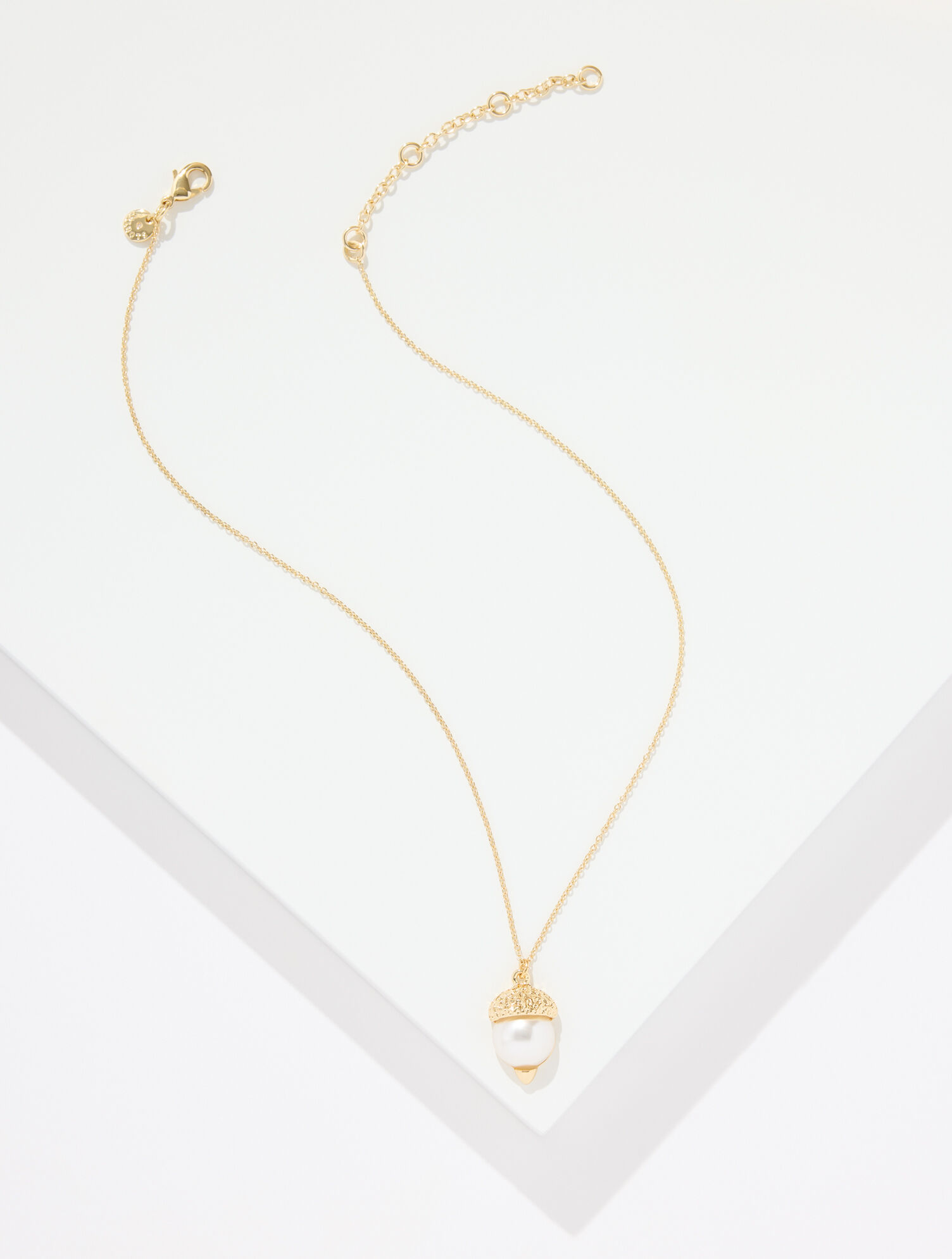 Pearl Acorn Necklace - thumbnail 4