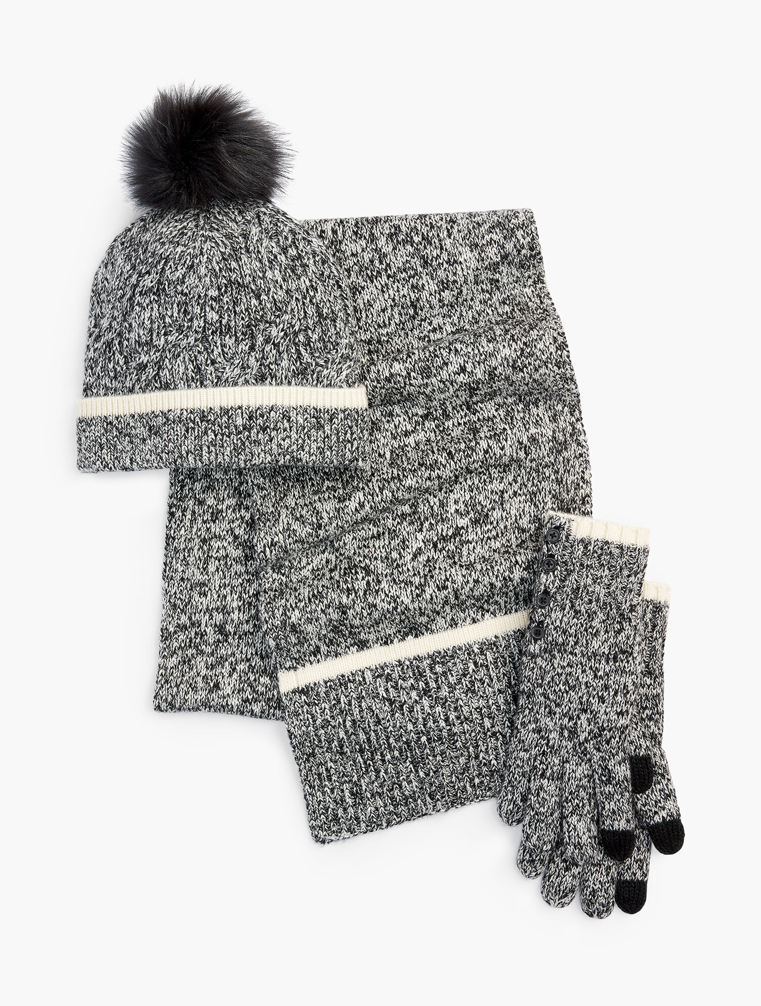 Marled Pompom Hat
