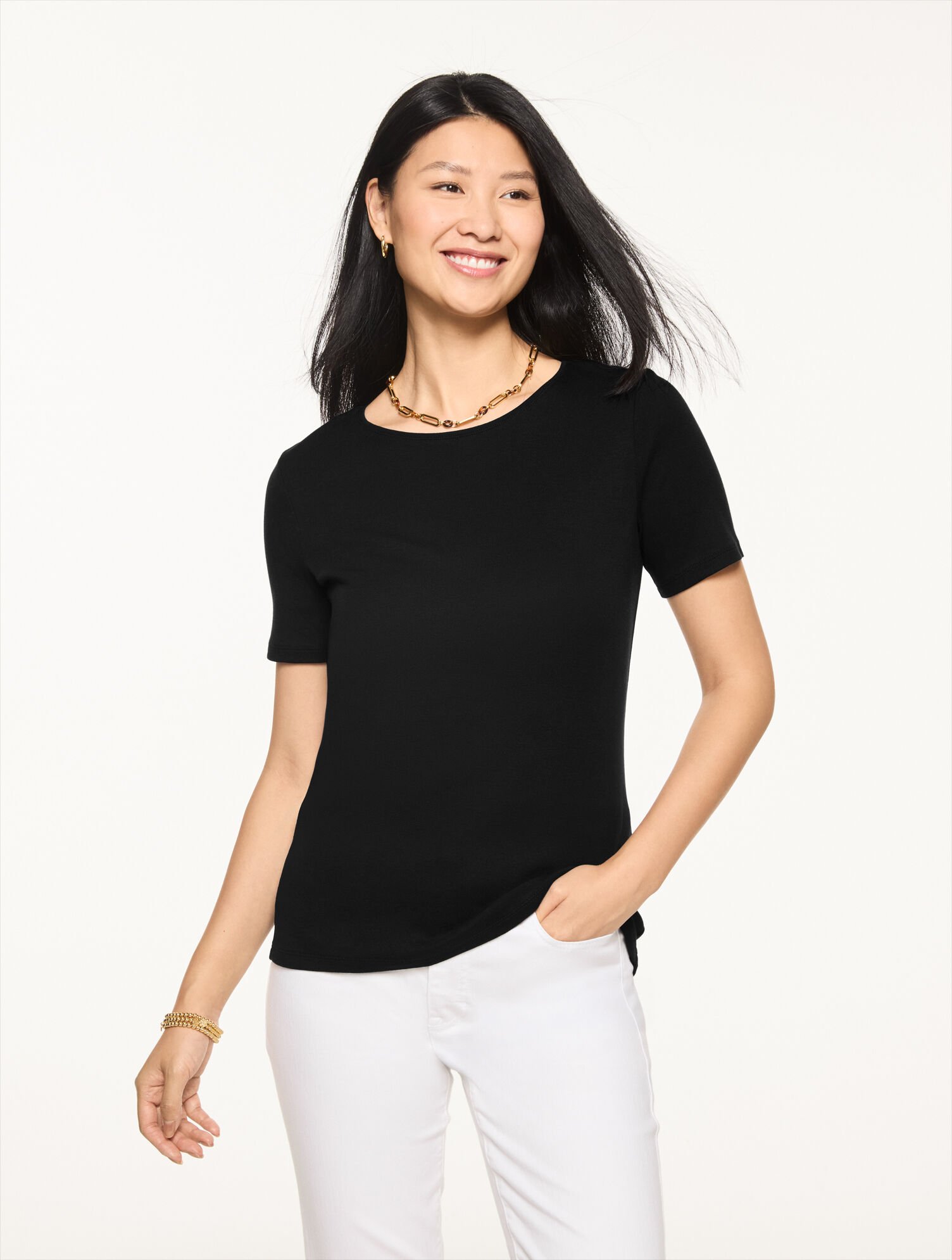 Pima Cotton Crewneck Tee - Brights