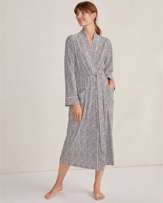 Organic Cotton Jersey Modern Animal Print Robe Haven Well Within