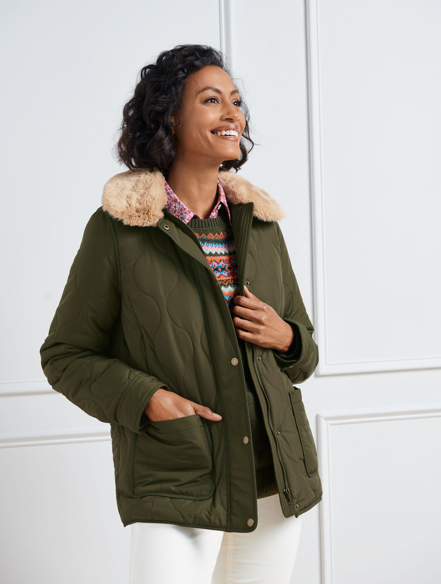 Quilted Bomber Jacket