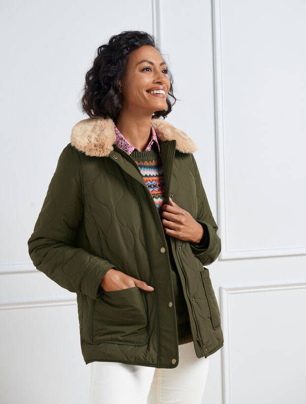 Quilted Bomber Jacket