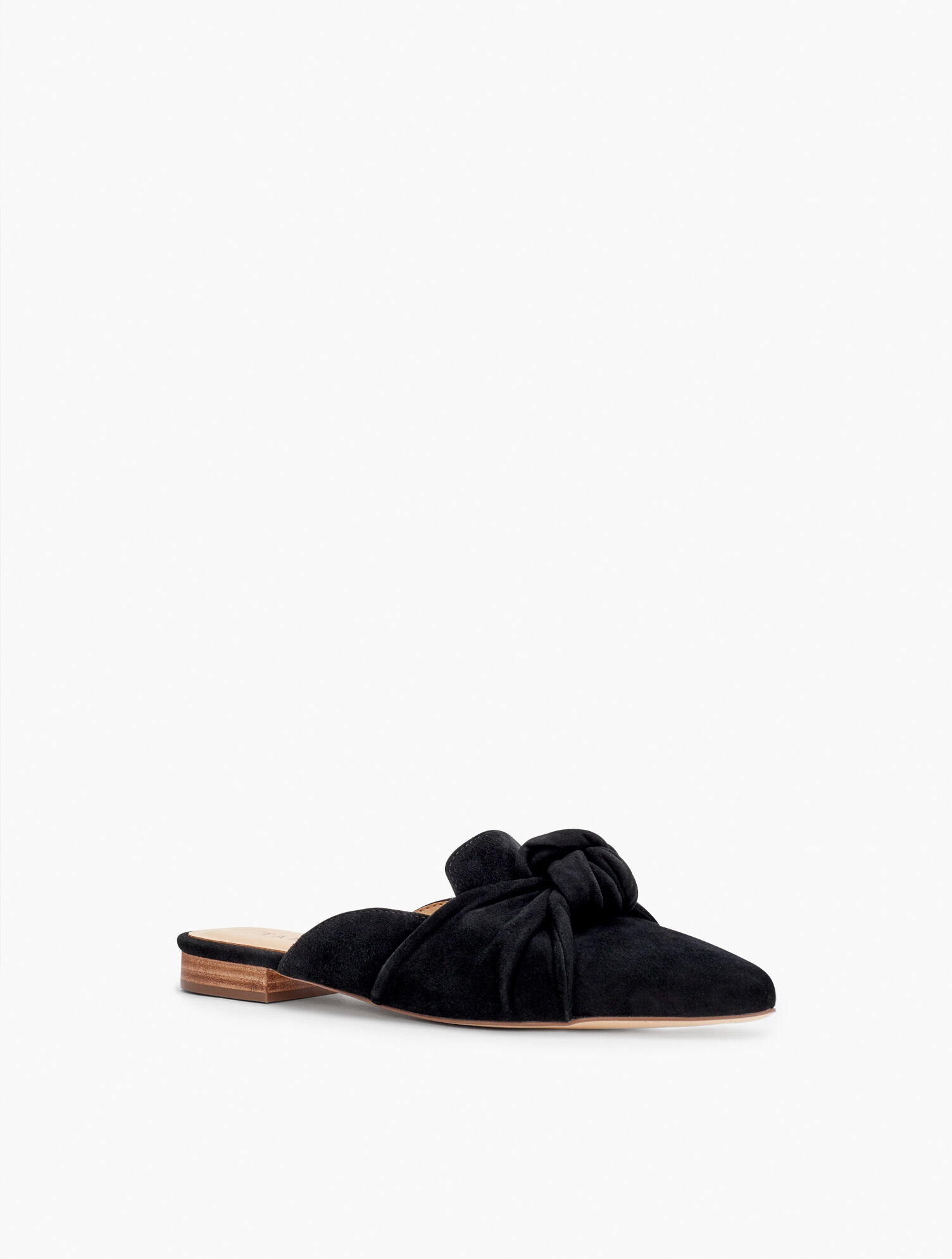 Edison Knot Detail Mules - Suede | Talbots