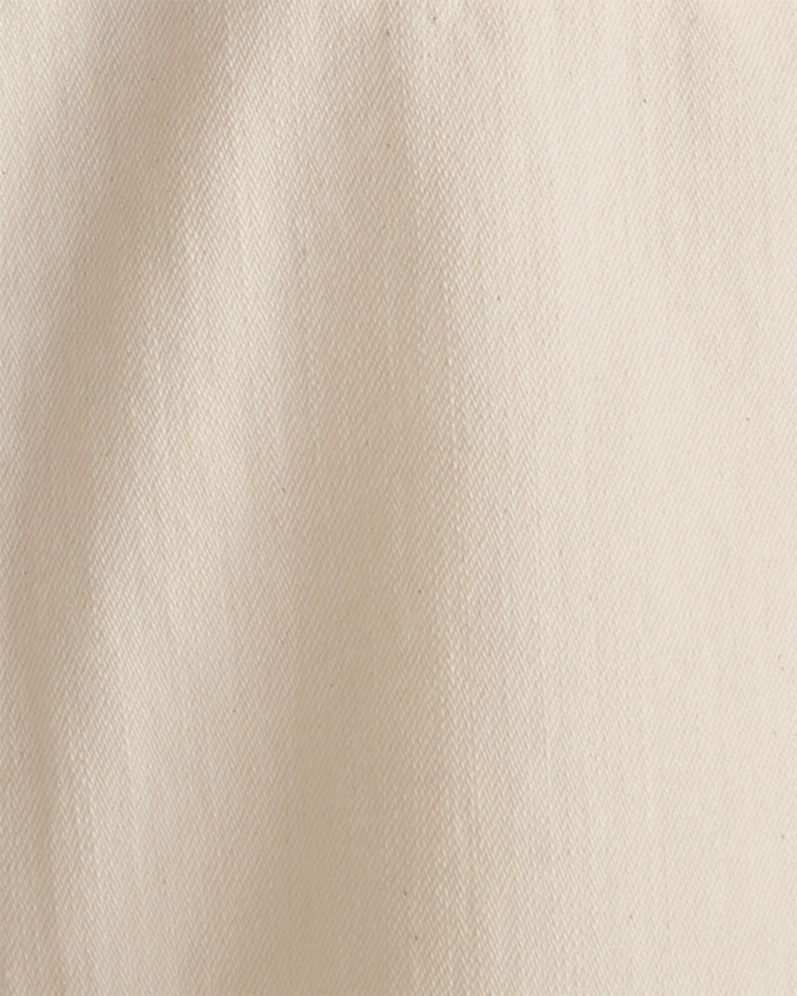 Cotton Ecru Denim Barrel Leg Pants