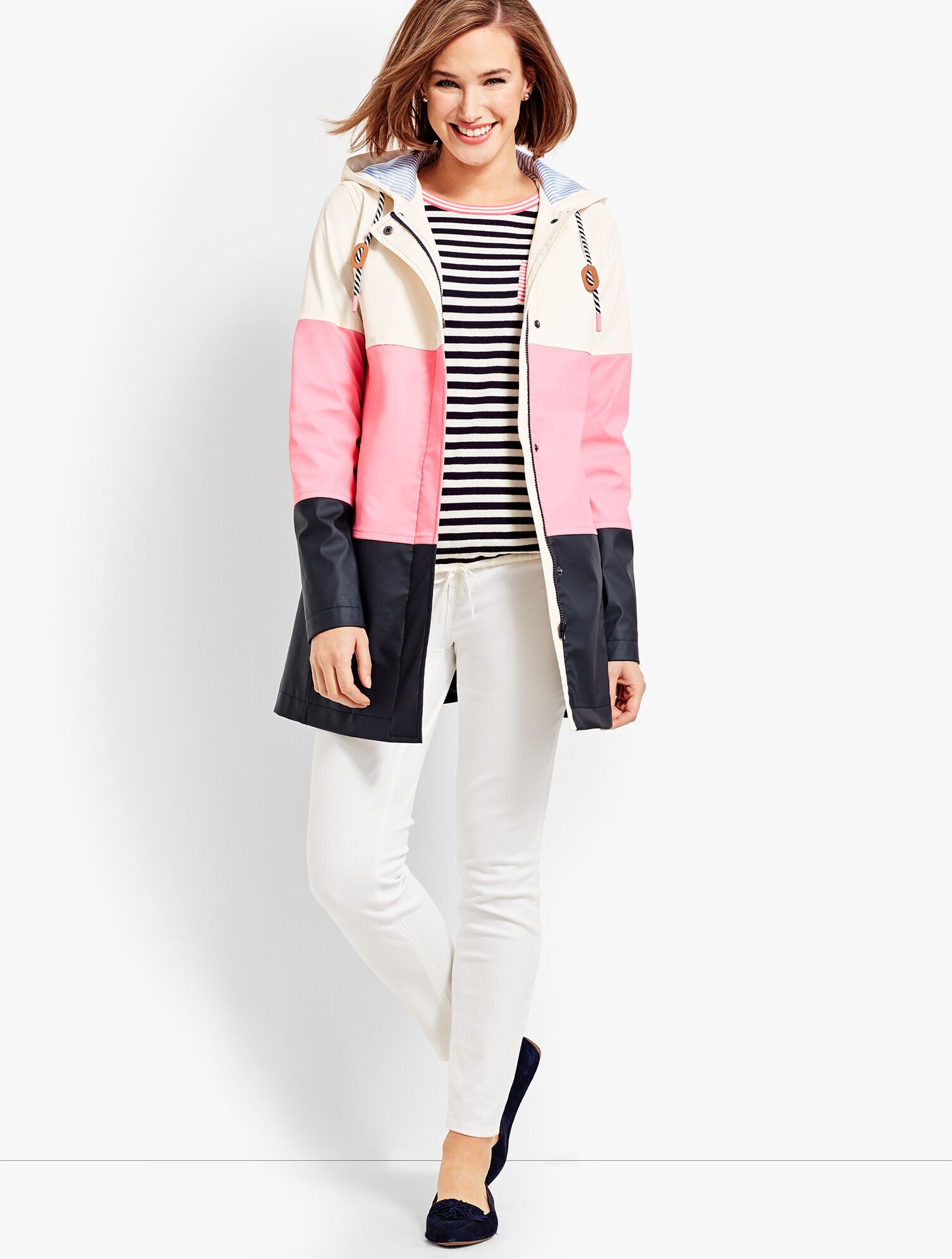 Colorblock Raincoat