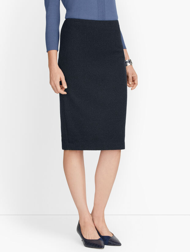 Knit Tweed Pencil Skirt