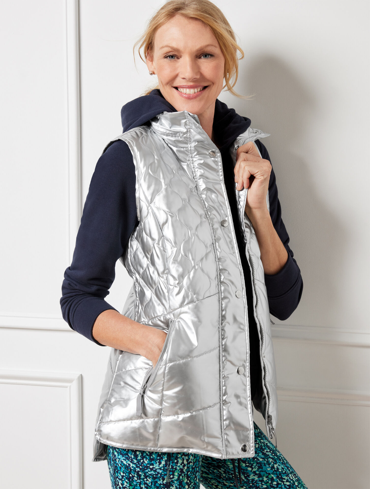 Packable Hood Quilted Vest | Talbots