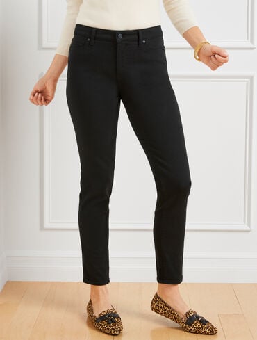 Slim Ankle Jeans - Black - Curvy Fit