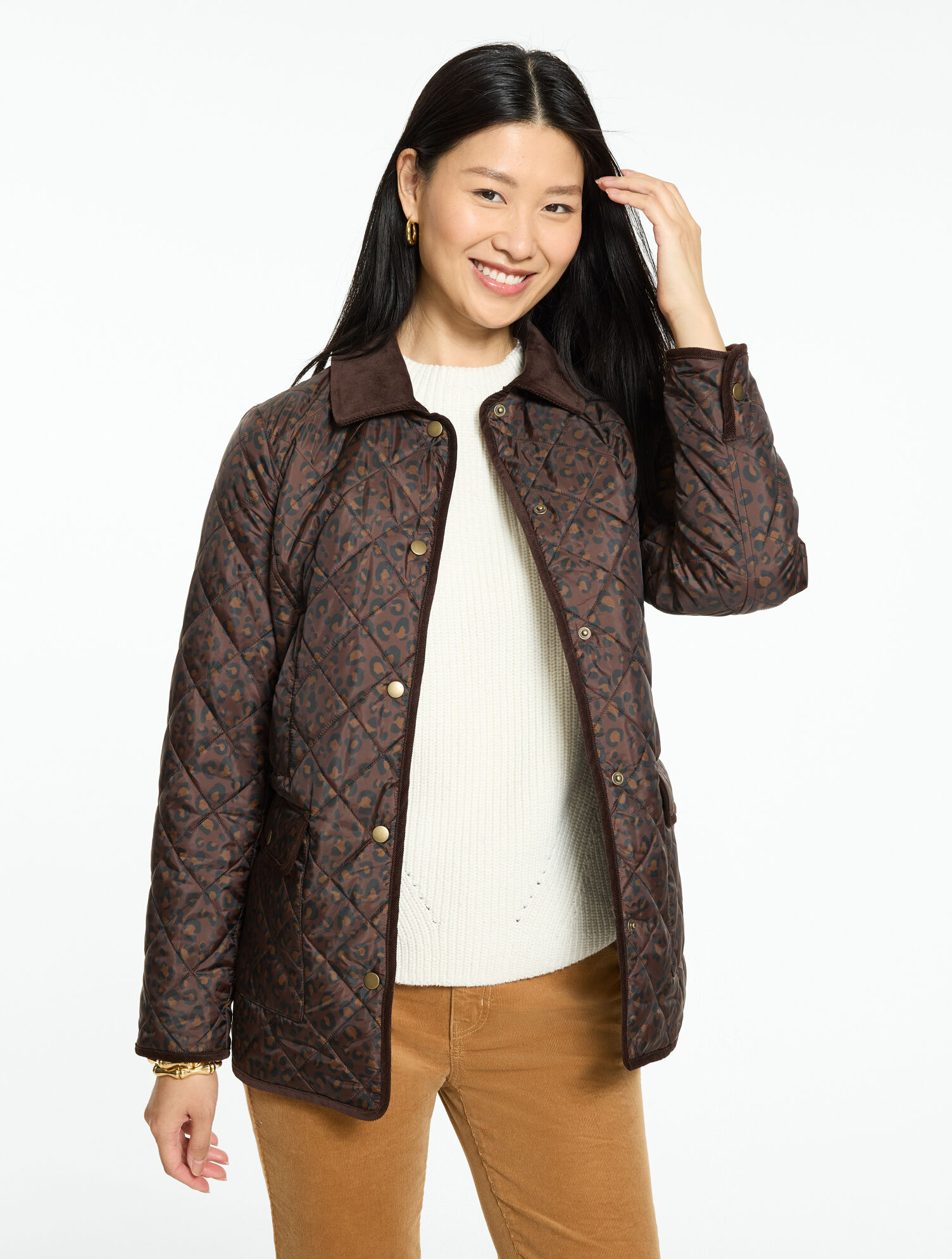 Quilted Barn Jacket - Lavish Leopard