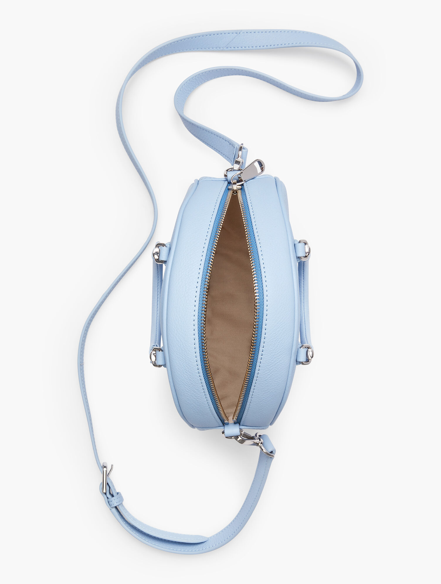 Soft Pebble Round Crossbody Bag