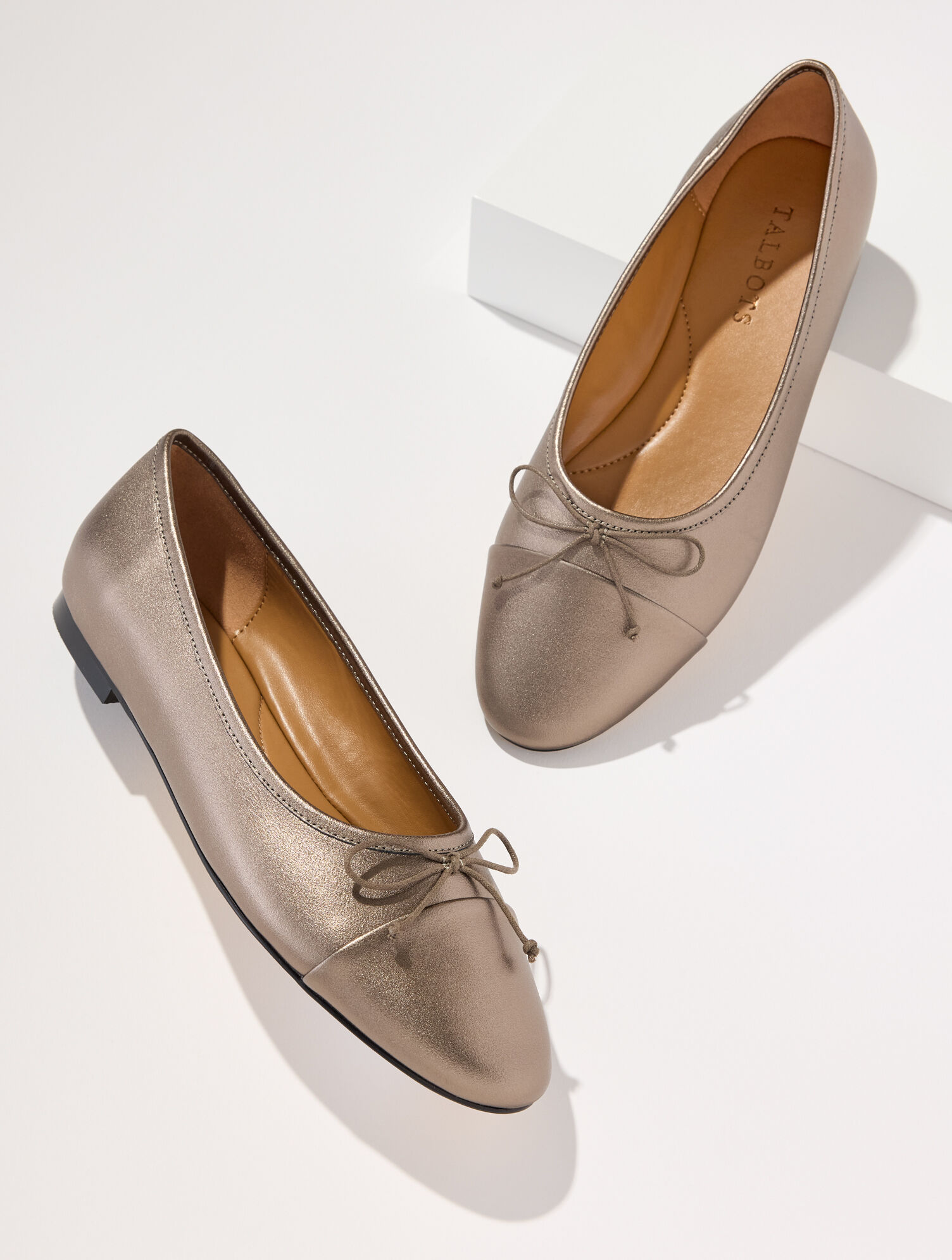 Ansly Nappa Ballet Flats - Metallic