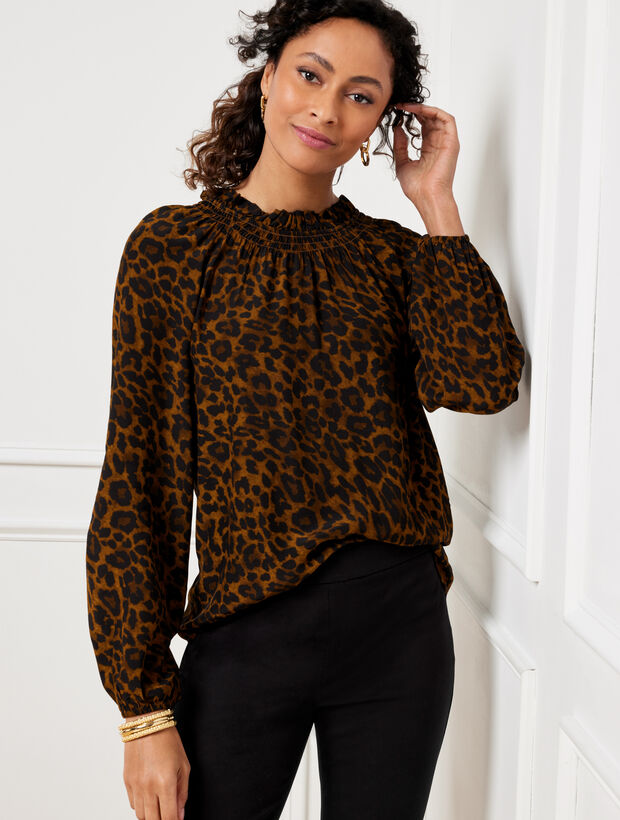 Smocked Blouse - Spectacular Animal