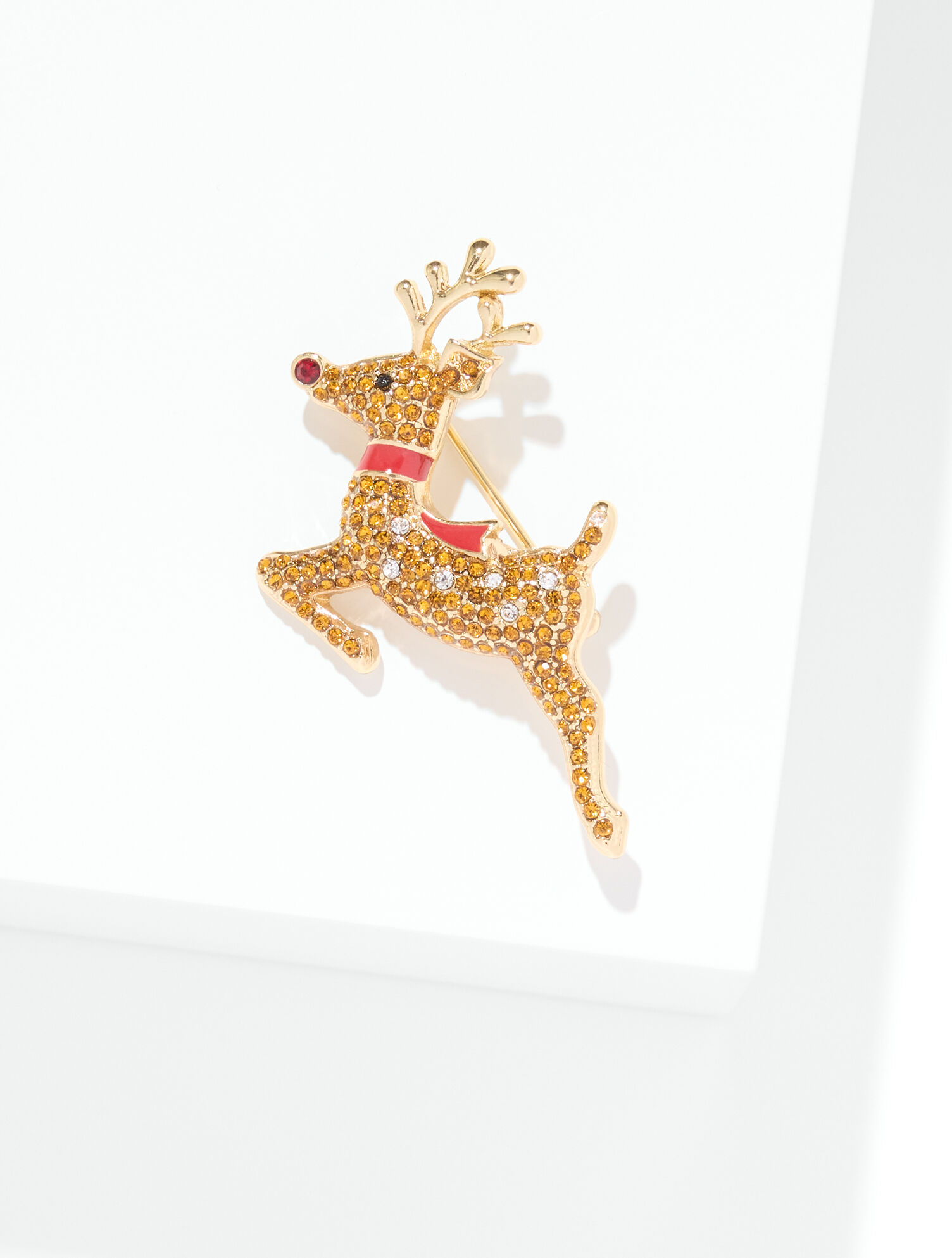 Leaping Rudolph Brooch