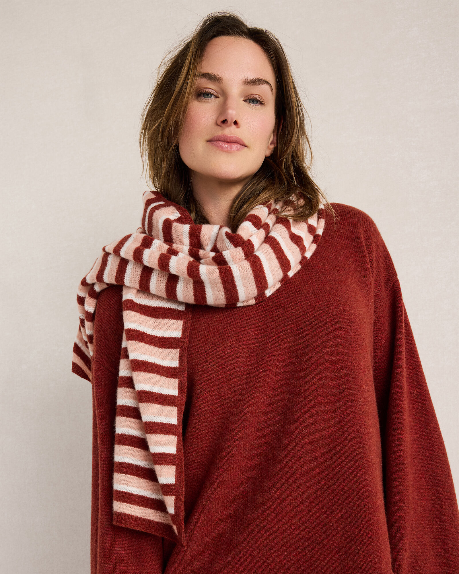 Cashmere Striped Scarf - thumbnail 5