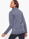 Textured Knit Herringbone Jacket