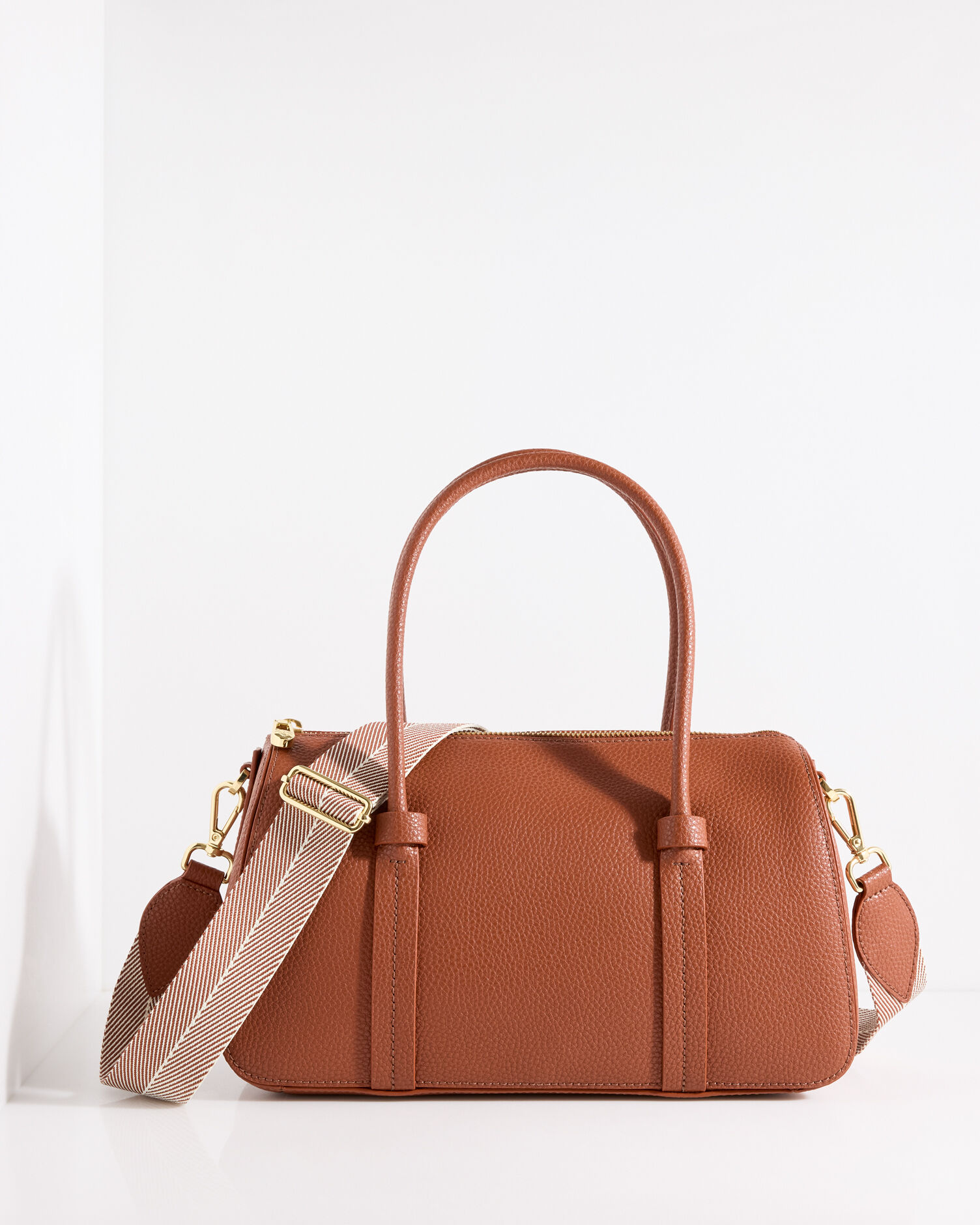Lexington Pebble Leather Satchel