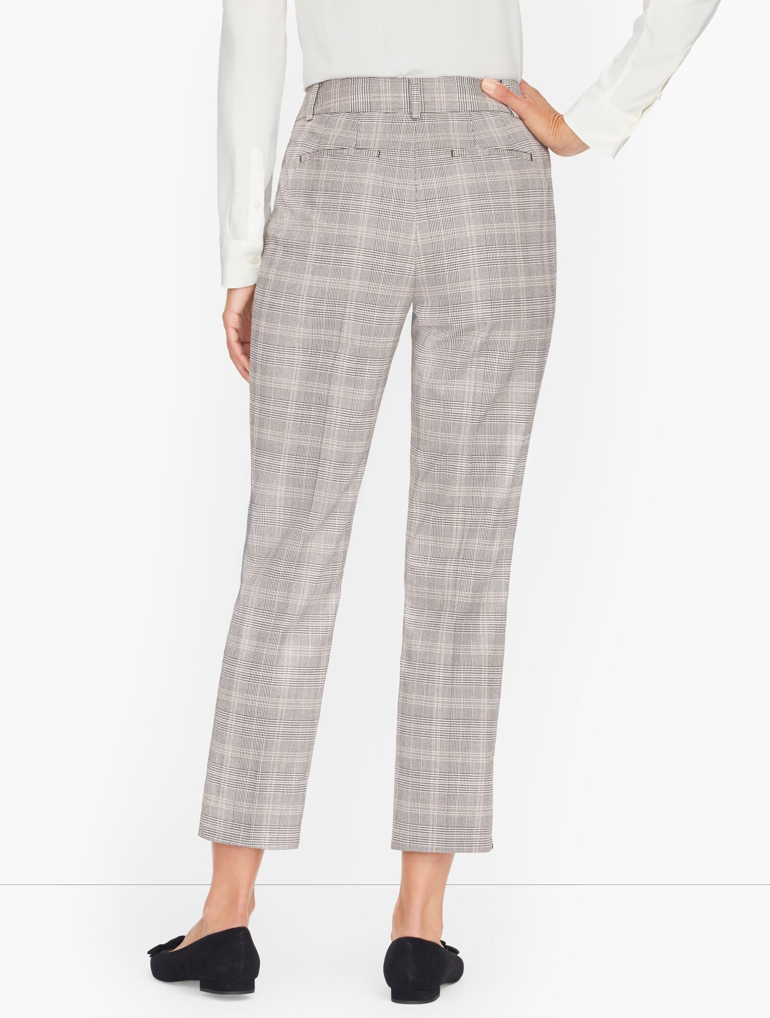 Talbots Glen Plaid Slim Ankle Pants