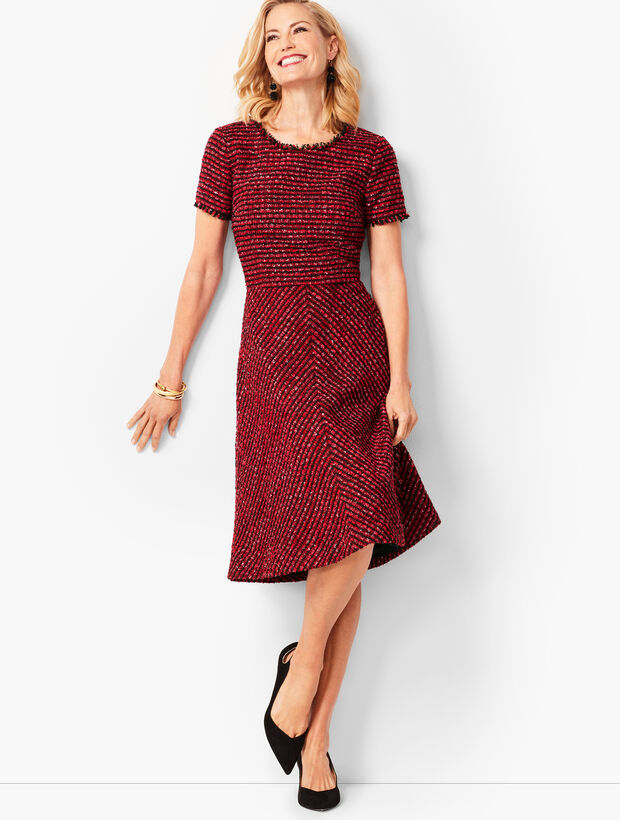 Tweed Fit &amp; Flare Dress
