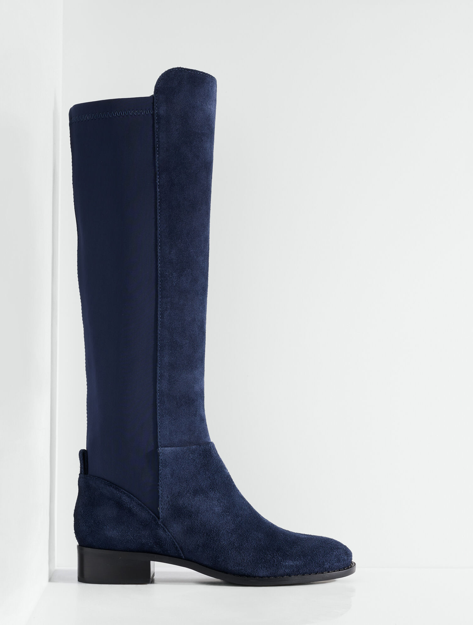 Tish Stretch Suede Tall Boots - thumbnail 3