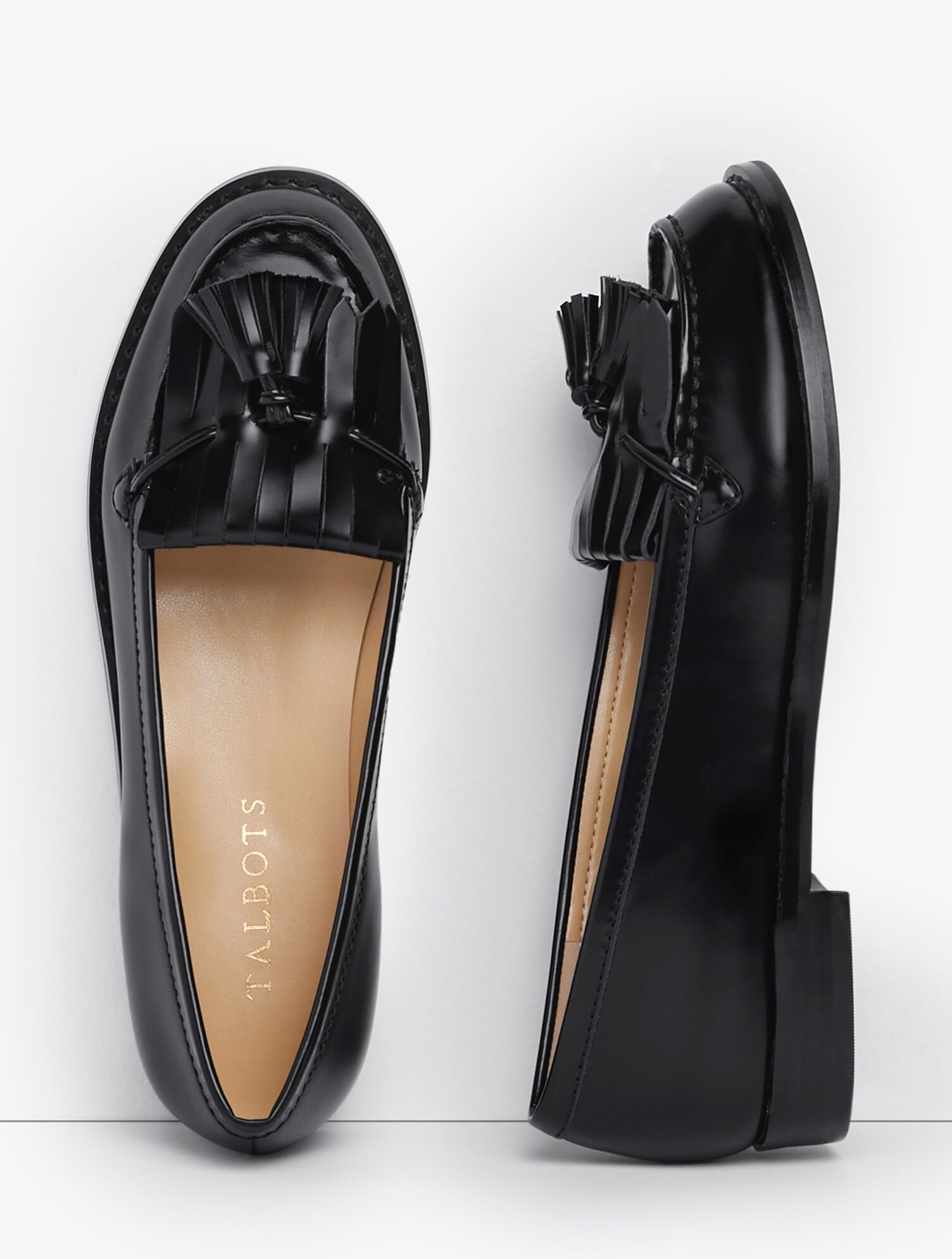 Laura Kiltie Tasseled Loafers Classic Leather Talbots