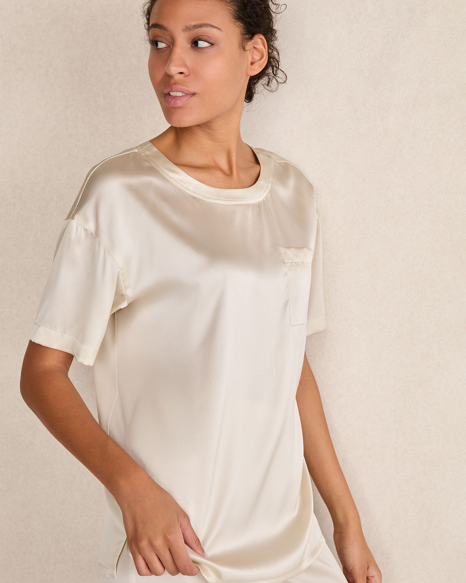 Washable Silk Sleep Top - image 4