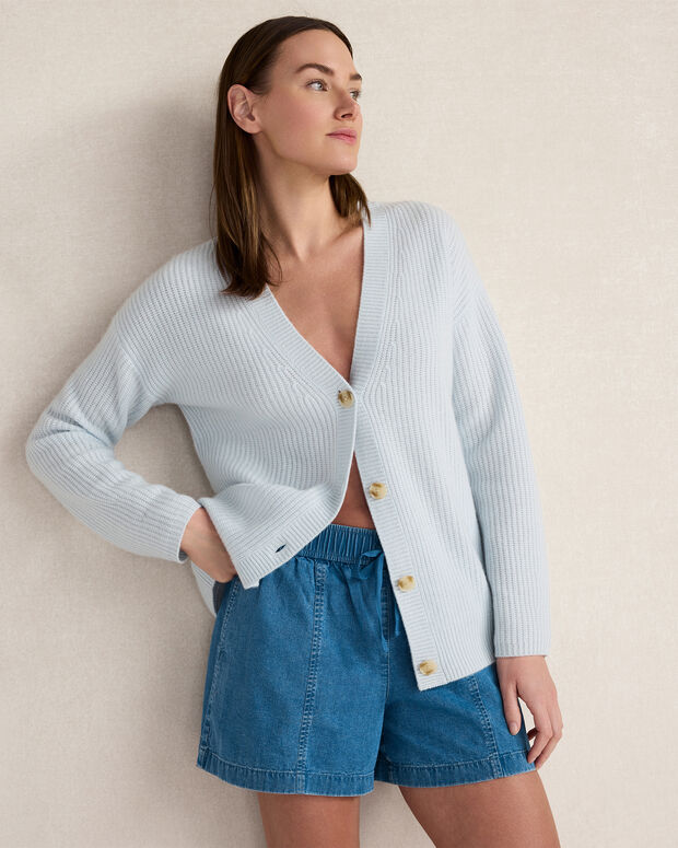 Cashmere Shaker Stitch Cardigan