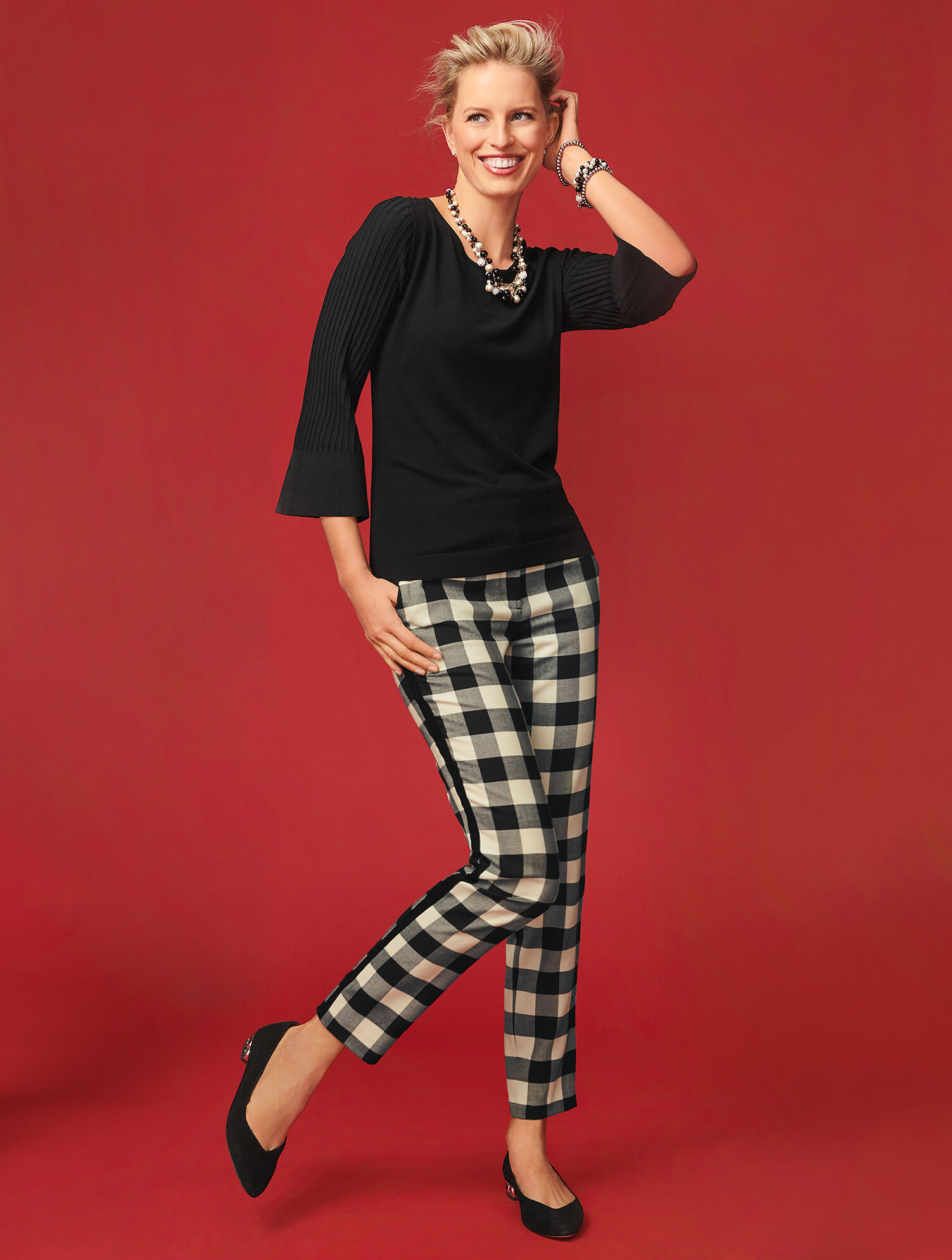 Flared Sleeve Sweater