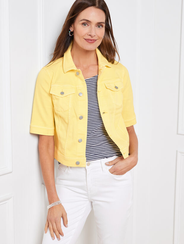 Short Sleeve Jean Jacket - Daisy