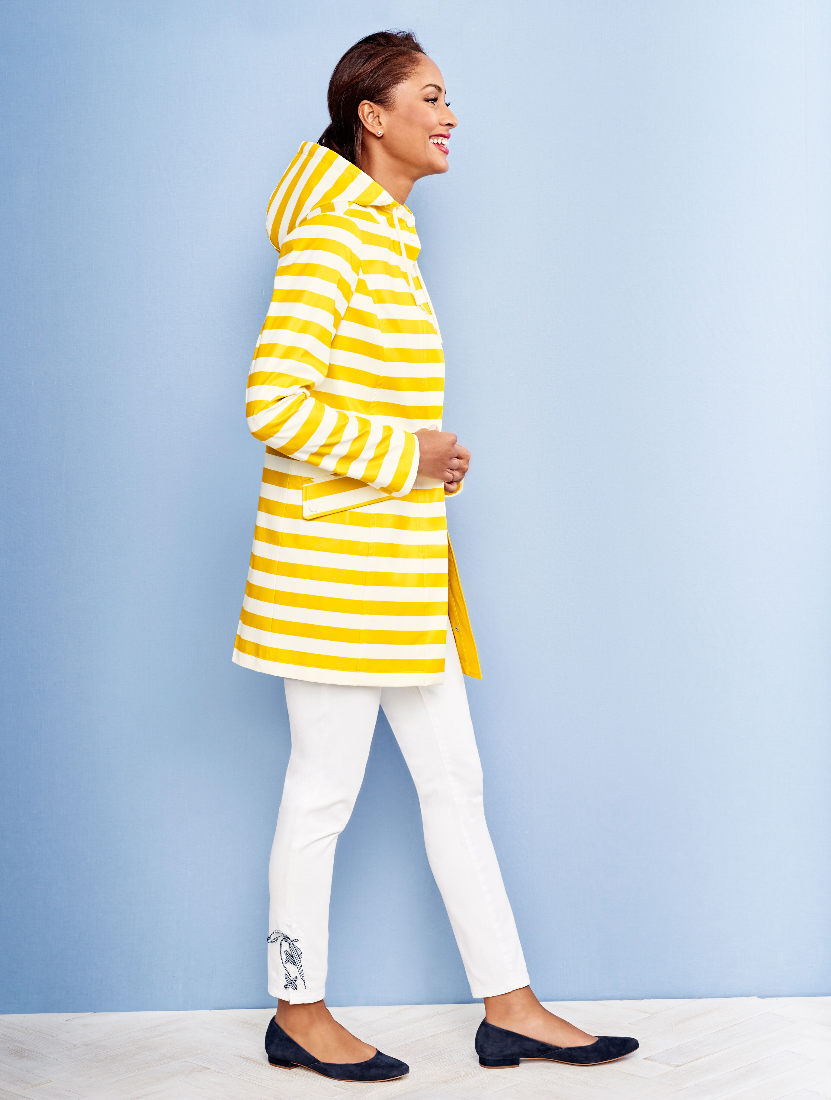 Classic Stripe Raincoat