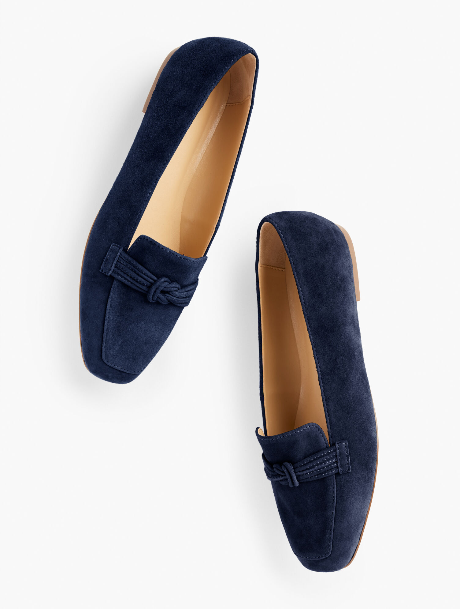 Stella Knot Suede Loafers