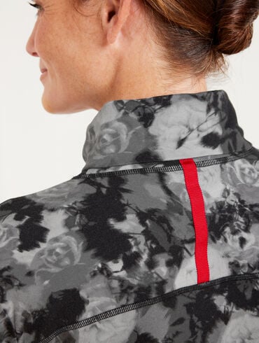 Supersoft Jersey Turtleneck Tee - Floral Haze
