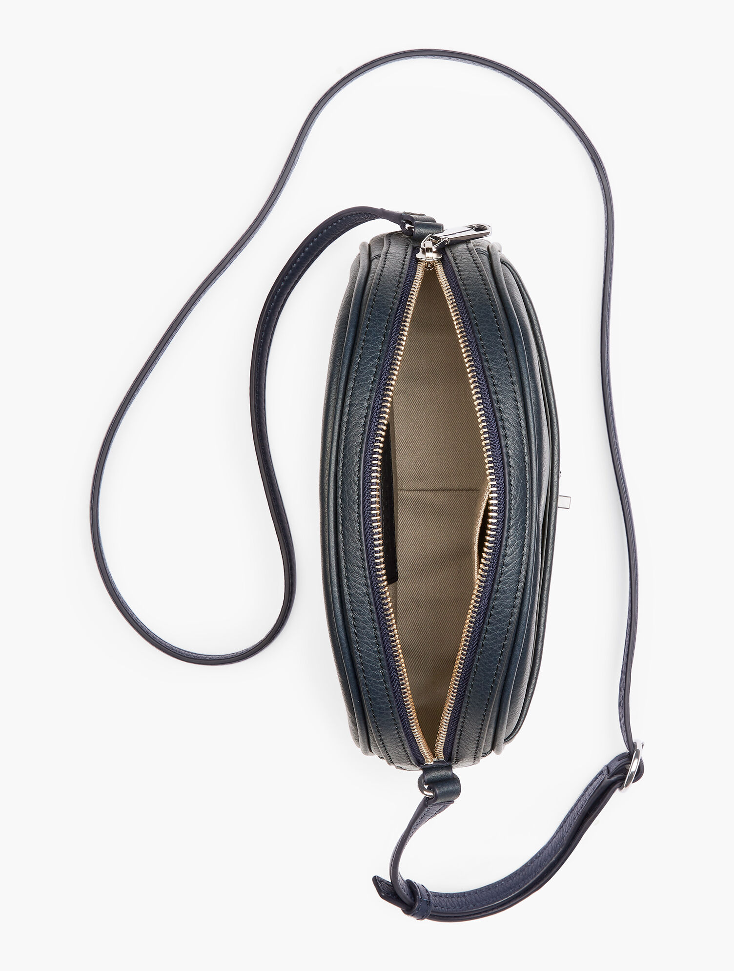 Half Moon Leather Bag - Pebbled Leather | Talbots