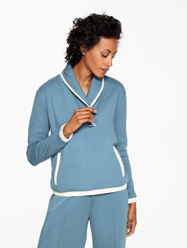 Cozy Cloud Shawl Collar Pullover