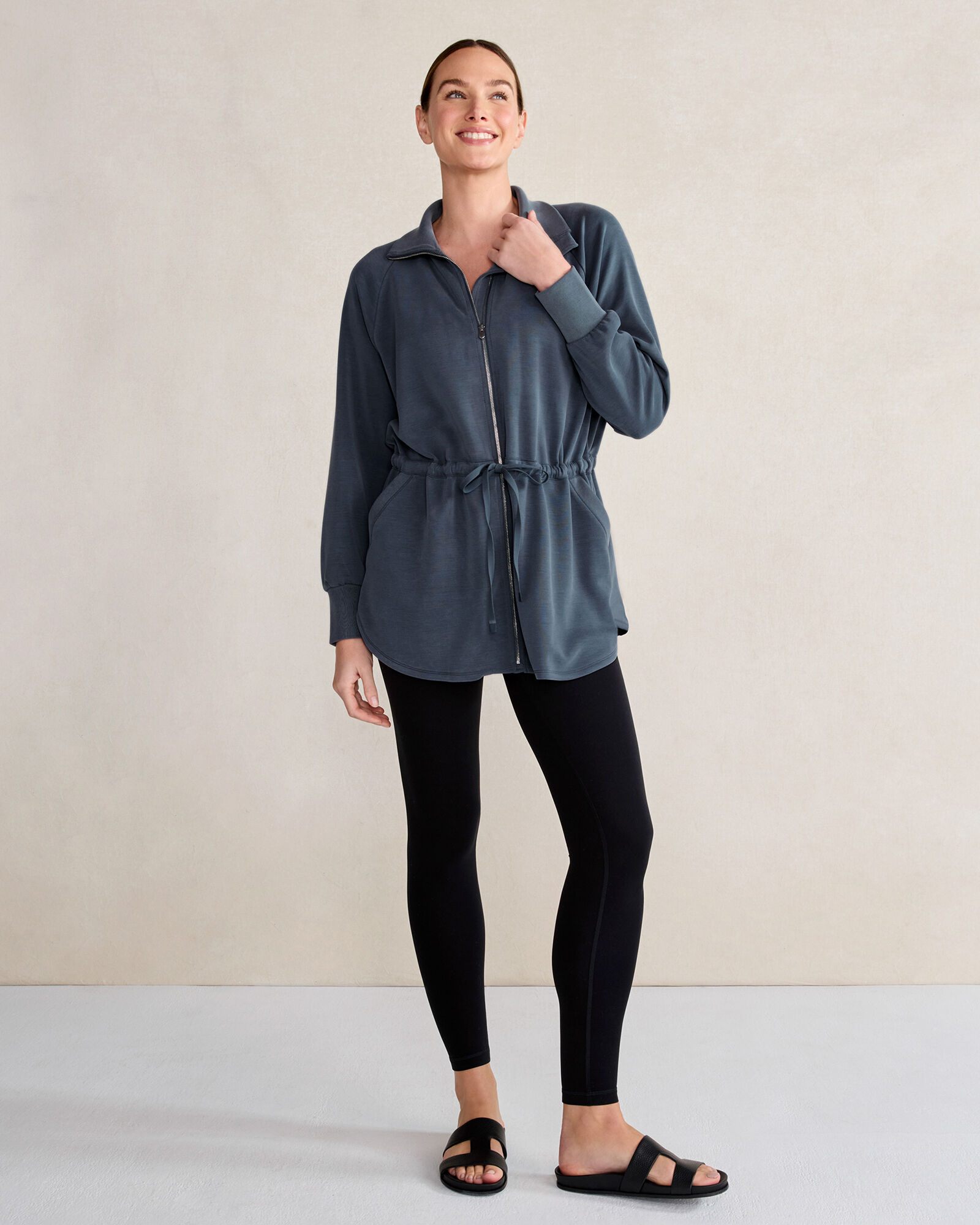 Balance Double-Knit Drawstring Jacket