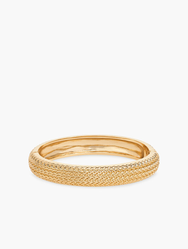 Textured Gold Bangle