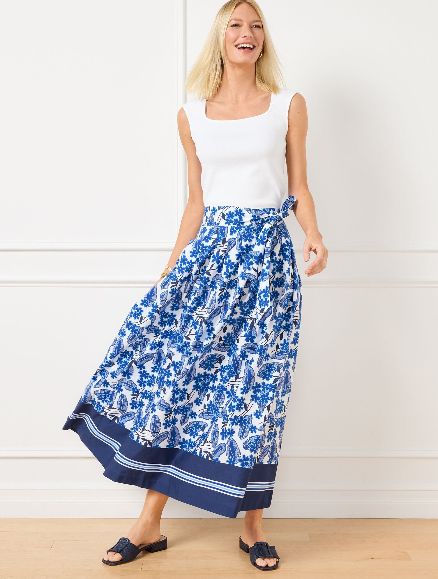 Topshop Womens Black Denim A-Line Skirt Size 10