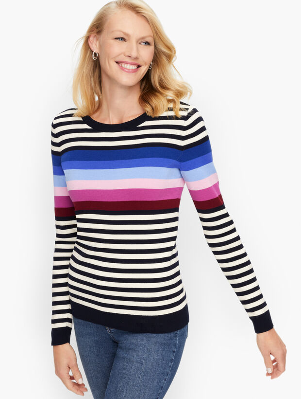 Stripe Crewneck Sweater | Talbots