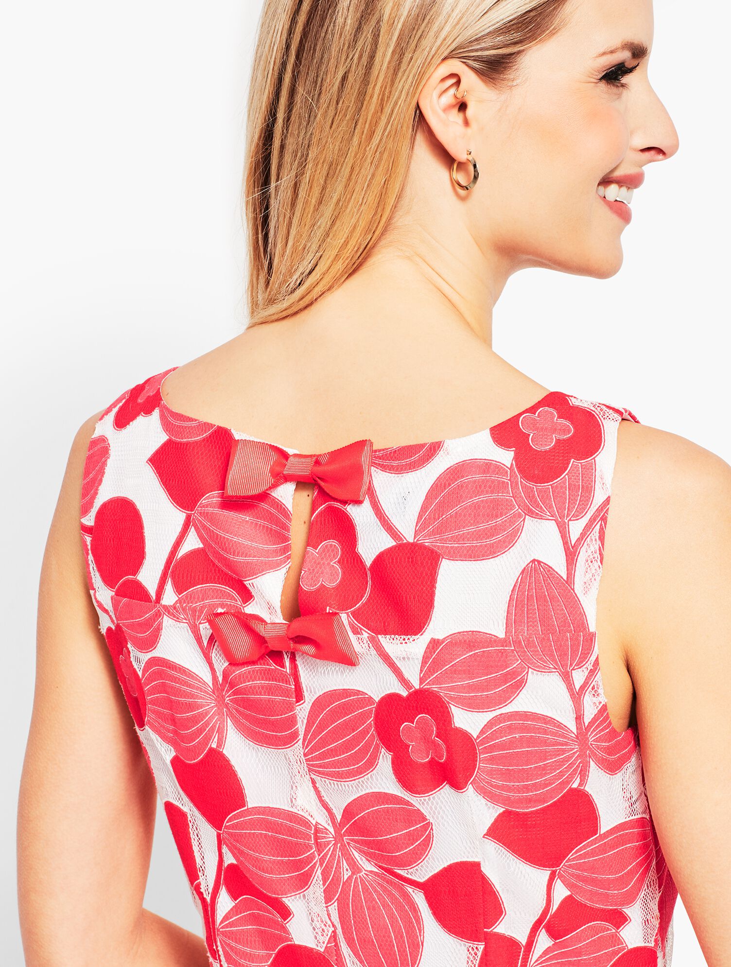 Floral Lace Sheath Dress | Talbots