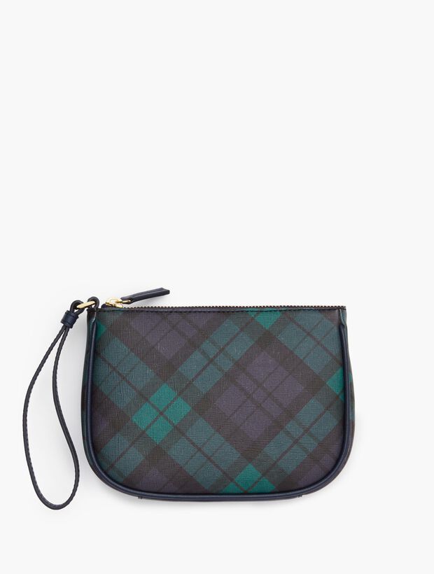Saffiano Wristlet - Black Watch