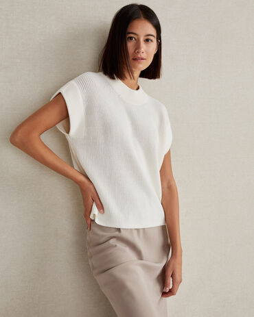 Organic Cotton Short Sleeve Sweater