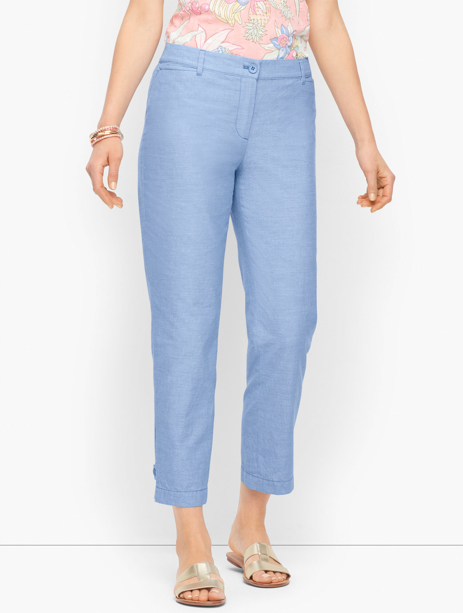 Perfect Crops - Newport Chambray - Curvy Fit