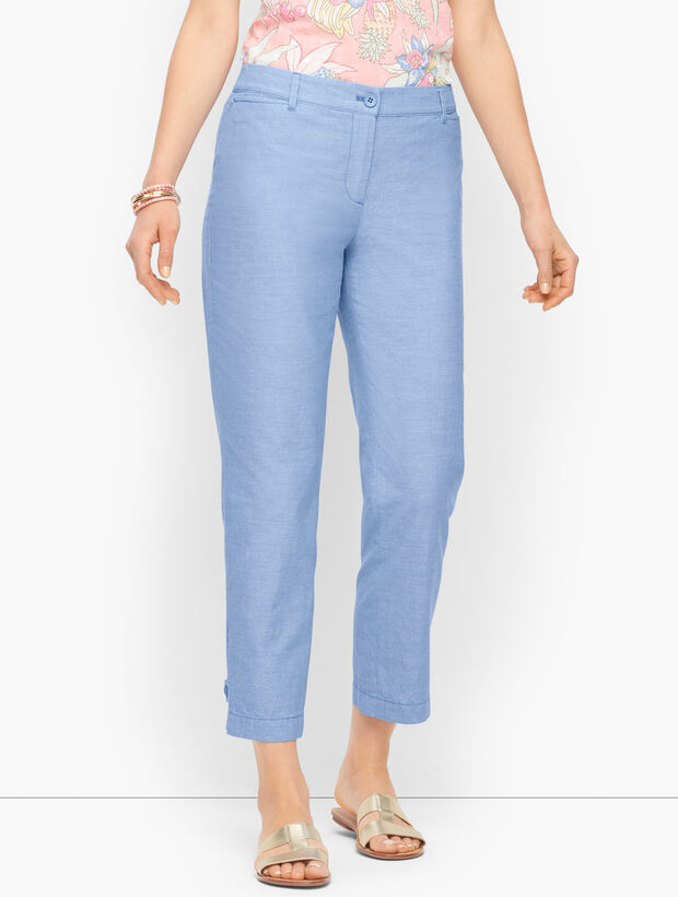 Perfect Crops - Newport Chambray - Curvy Fit