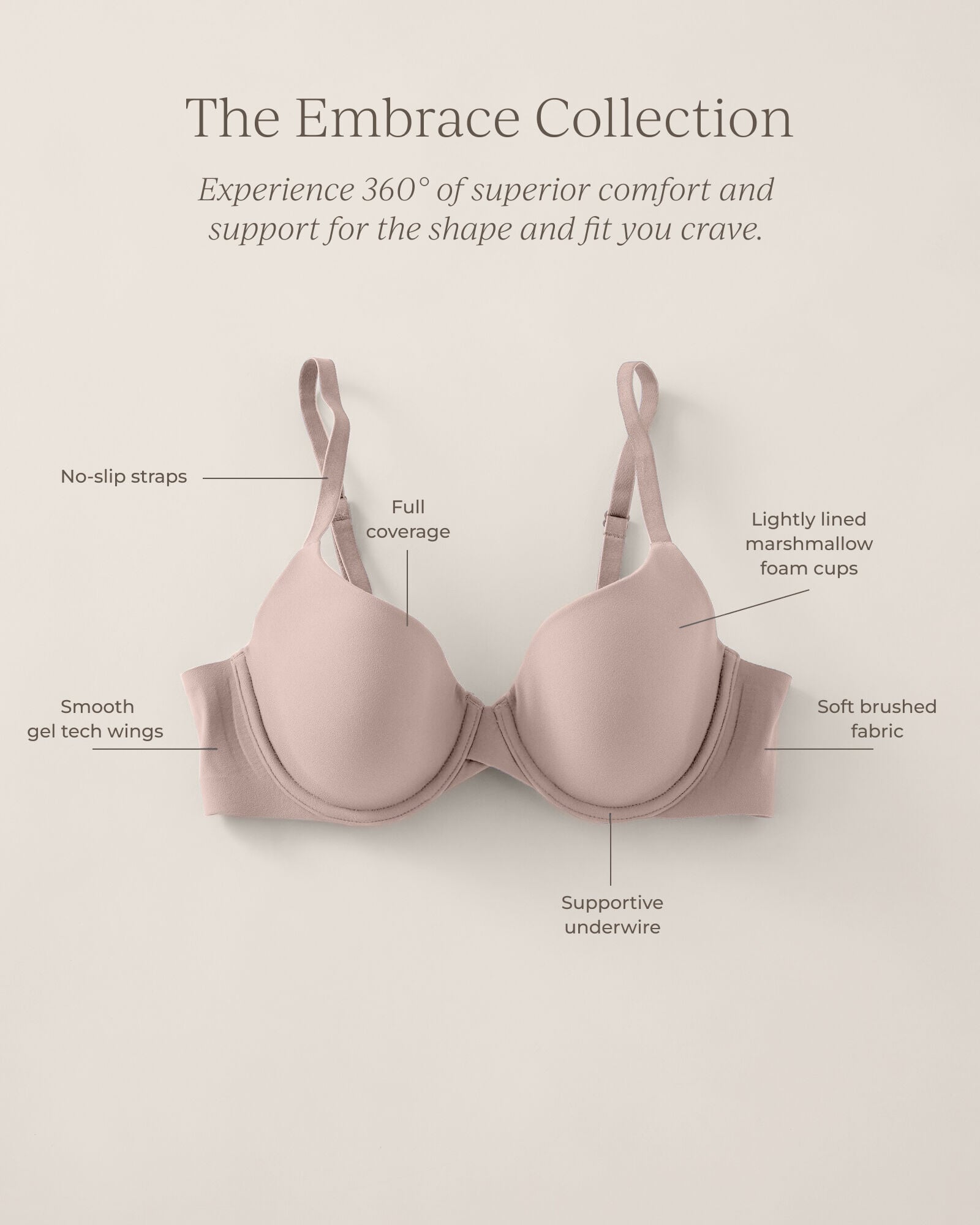 Embrace Lightly-Lined Perfect Coverage Bra