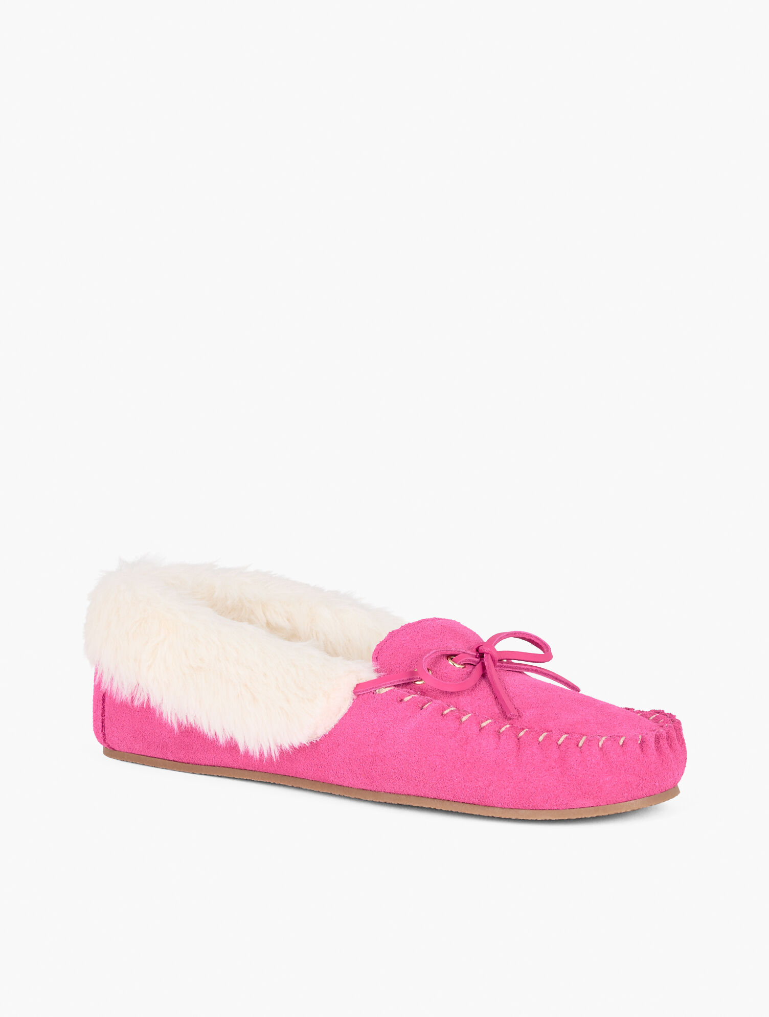 Ruby Talbot Ruby Bow Suede Moccasins | Talbots