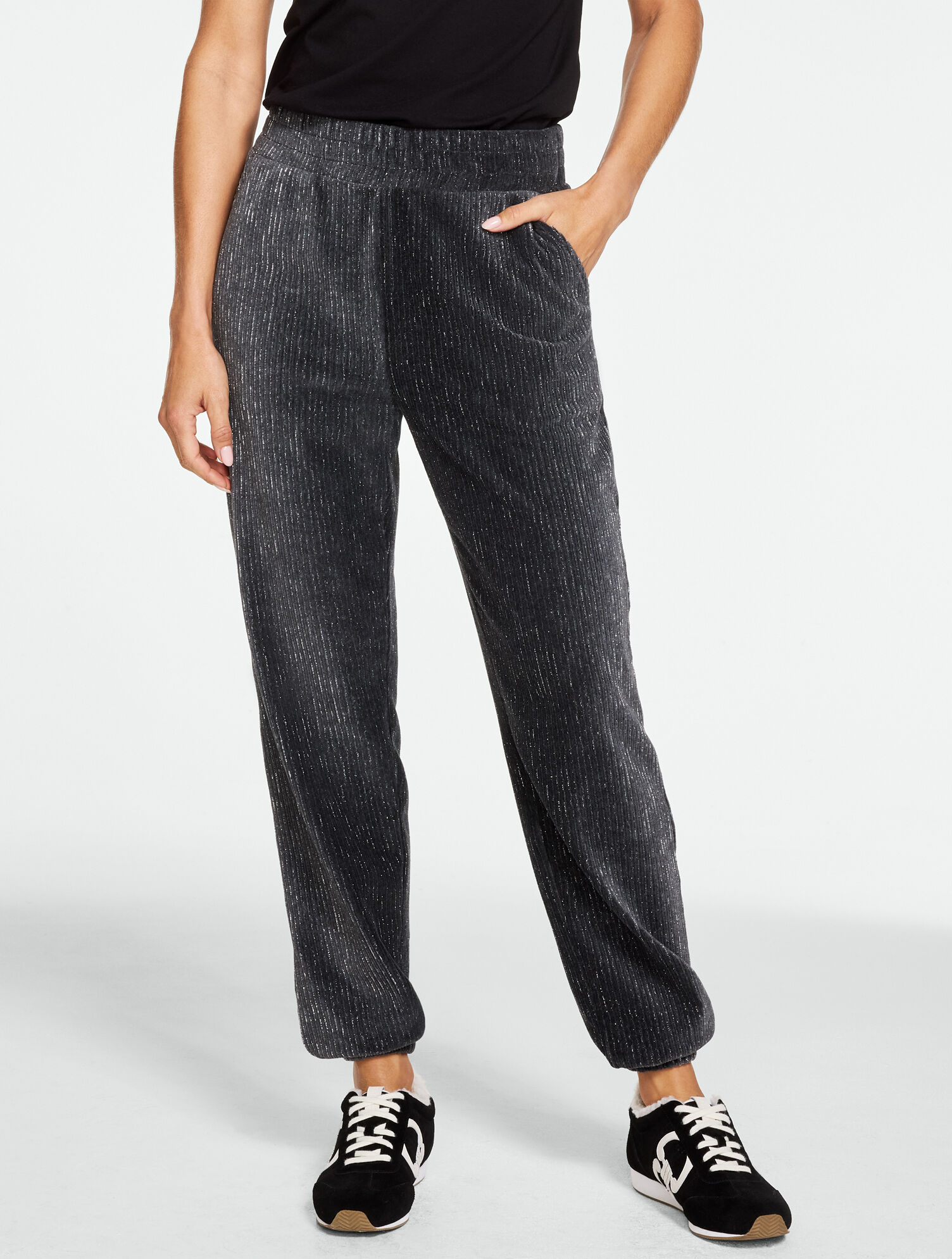 Sky Lounge Velour Sparkle Joggers