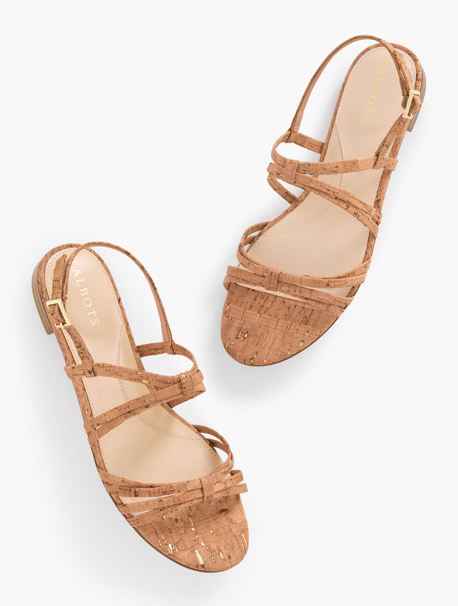 Aria Strappy Cork Sandals - image 1