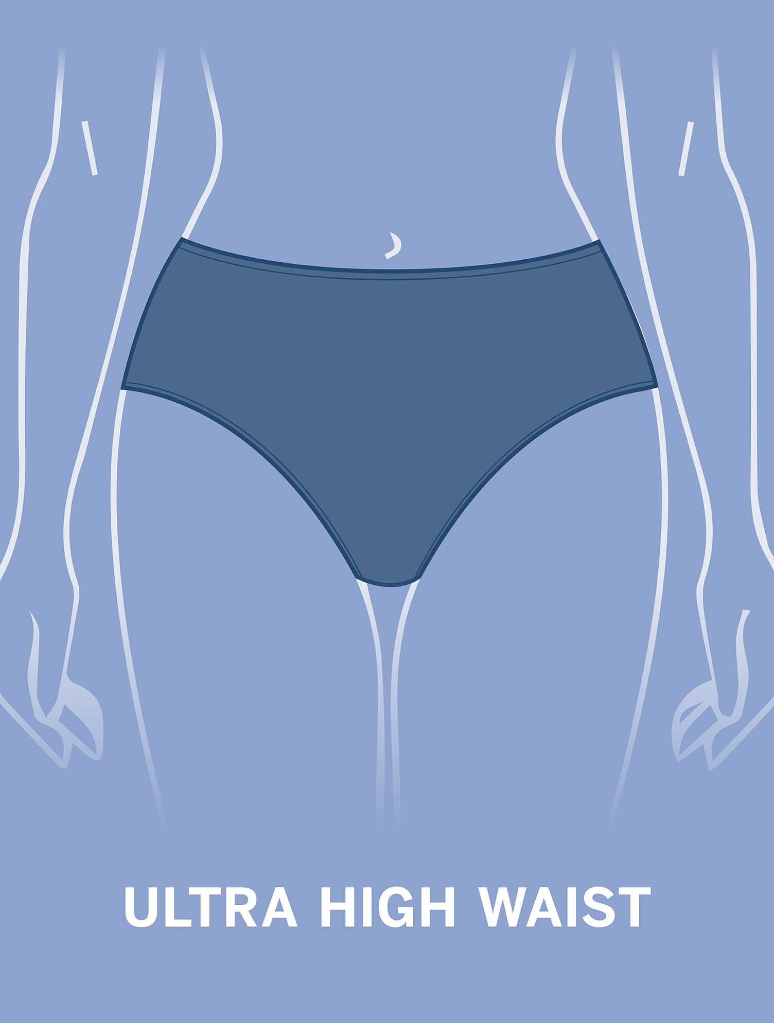 Aqua Club Ultra High Waist Swim Bottom - Fiji Shell