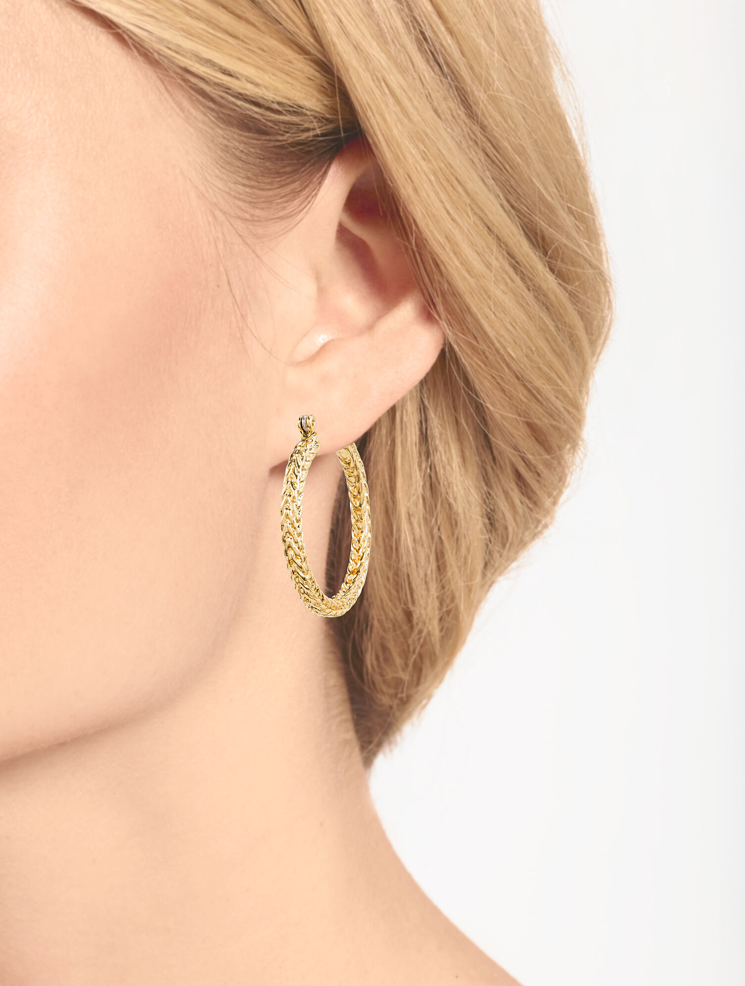 Braided Hoop Earrings