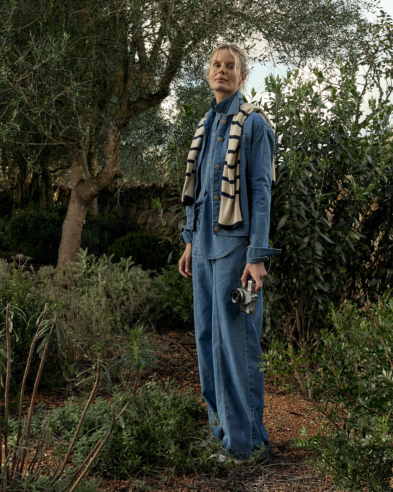 Organic Cotton Denim Barrel Leg Pants | Haven Well Within