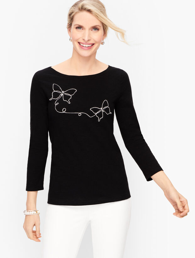 Butterfly Embellished Tee